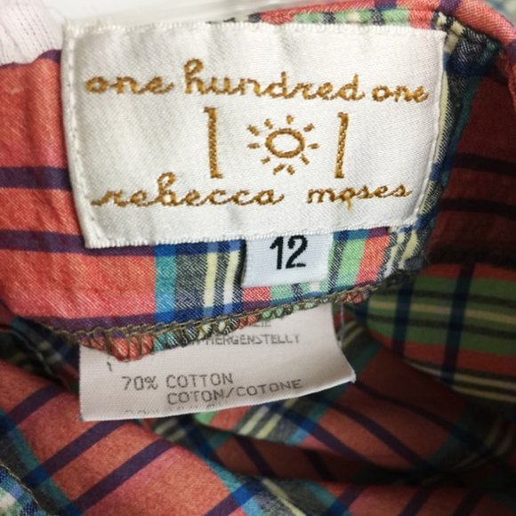 Rebecca Moses 101 Pencil Skirt Plaid Vntg 90s 12 - Picture 5 of 9